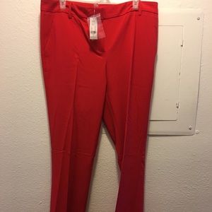 Bright red New York and Company straight pant